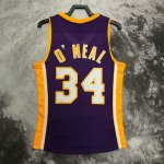 NBA 34 O'neal Lakers 1999-00 Maillot Retro Violet imprimé